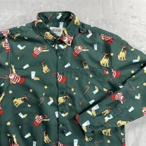 The Roosevelts RSVLTS Sandlot Great Hambino Christmas Green Shirt Men's Medium